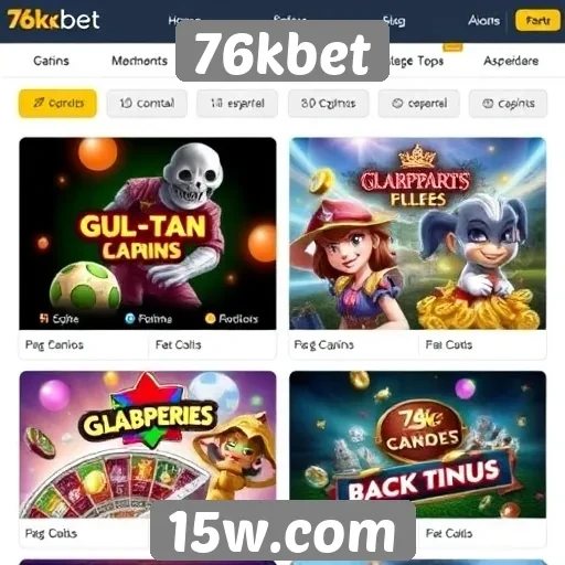 Análise das opções de jogos disponíveis no site 76kbet